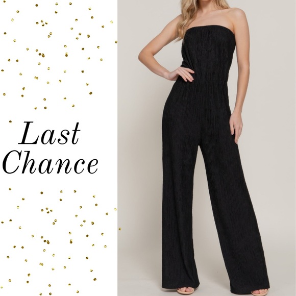 Shannel’s Closet Pants - Crinkle Knit Tube Jumpsuit